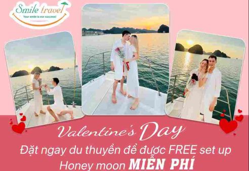 Du thuyền Hạ Long đón Valentine lãng mạn