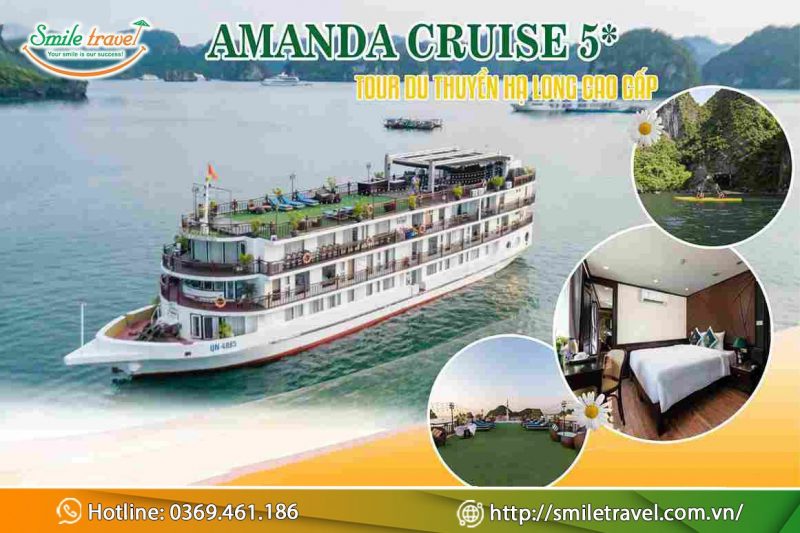 Du thuyền Amanda Cruise Hạ Long 5 sao