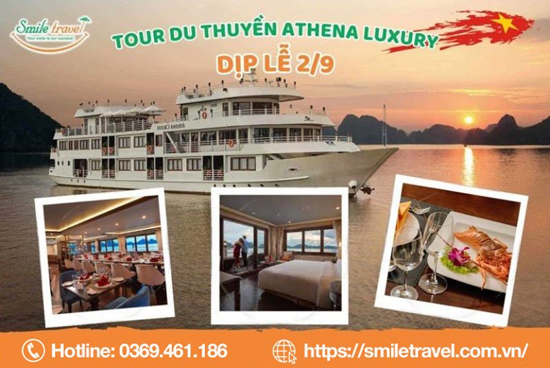Tour Du thuyền Athena Luxury lễ 2/9
