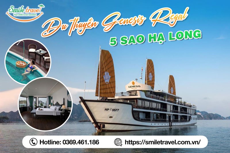 Du thuyền Genesis Regal Hạ Long 5 sao