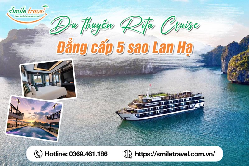 Du thuyền Rita Cruise đẳng cấp 5 sao Lan Hạ