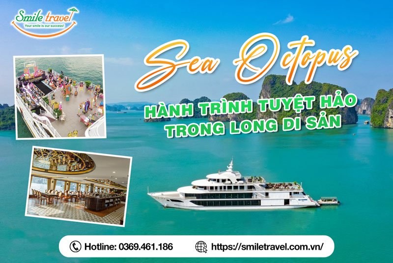 Du thuyền Sea Octopus 1 ngày hành trình tuyệt vời giữa lòng di sản