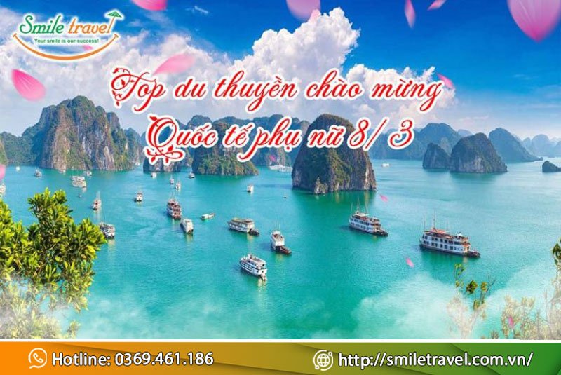 Top du thuyền tổ chức 8/3 chào mừng quốc tế phụ nữ