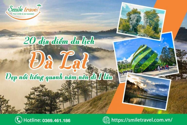 20 Địa điểm du lịch Đà Lạt đẹp nổi tiếng không thể bỏ lỡ