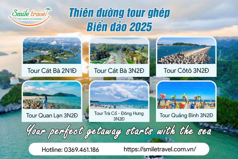 Chùm tour du lịch biển đảo hè 2025 siêu hot