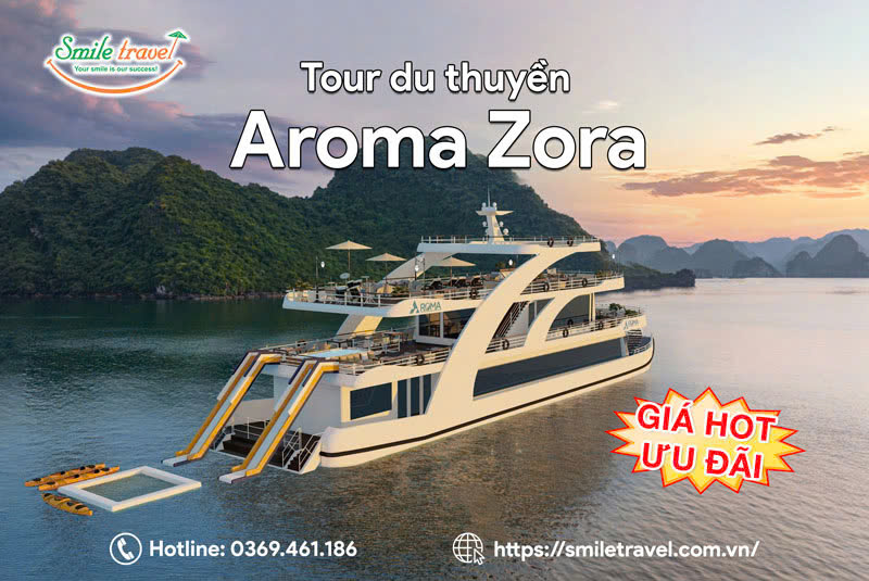 Du thuyền Aroma Roza Cruise du lịch Vịnh Lan Hạ trong ngày