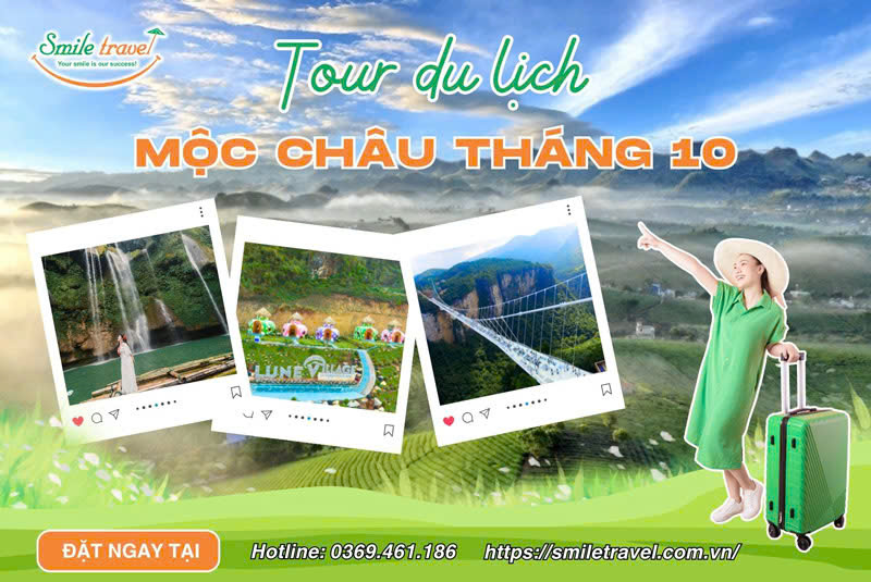 Mộc Châu tháng 10: Vẻ đẹp giao mùa và trải nghiệm khó quên cùng Smile Travel